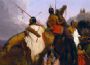 Gemälde von Sioux-Indianern von Charles Deas: Die Indianer im Landesinneren waren ohne festen Wohnsitz und lebten von der Büffel- und Bisonjagd.